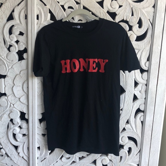Boohoo Tops - BOOHOO HONEY GRAPHIC TEE Boohoo Tops - BOOHOO HONEY GRAPHIC TEE